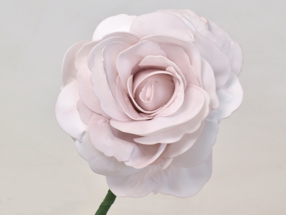 Rose en Mousse XL Rose clair, D 13cm