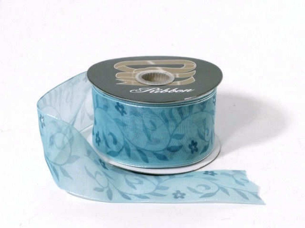 Organza Lint blauw J1 37mm 25m