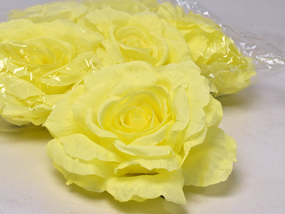 Rose Jaune Artificielle D15cm