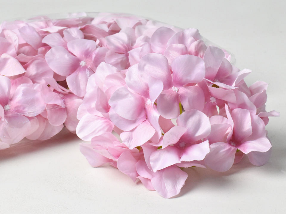 Tête d'Hortensia D16cm Rose Pastel