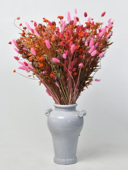 Bouquet de Fleurs Séchées XL Rose/Orange 