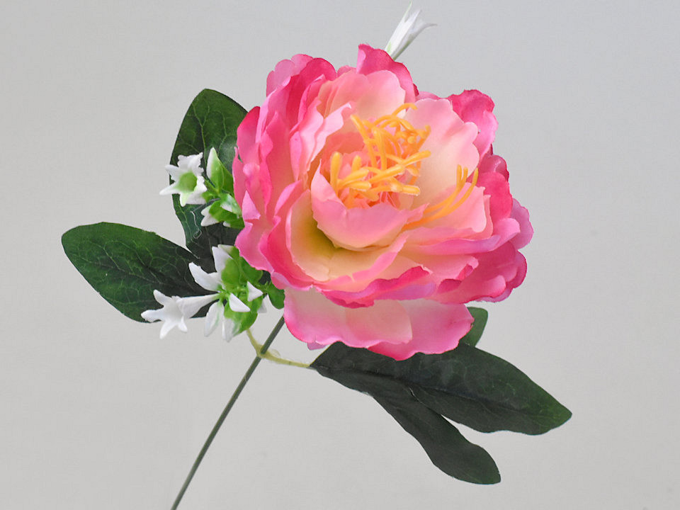 Pivoine artificiel Rose Foncé 38cm 