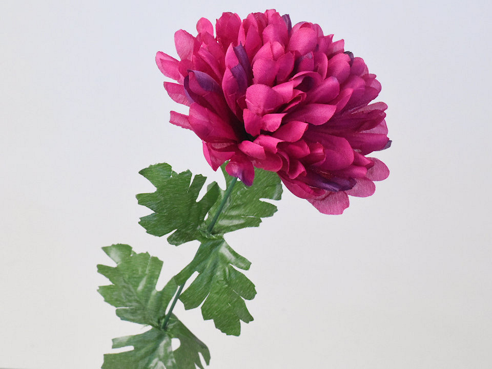 Chrysanthème artificiel Rose 52cm 