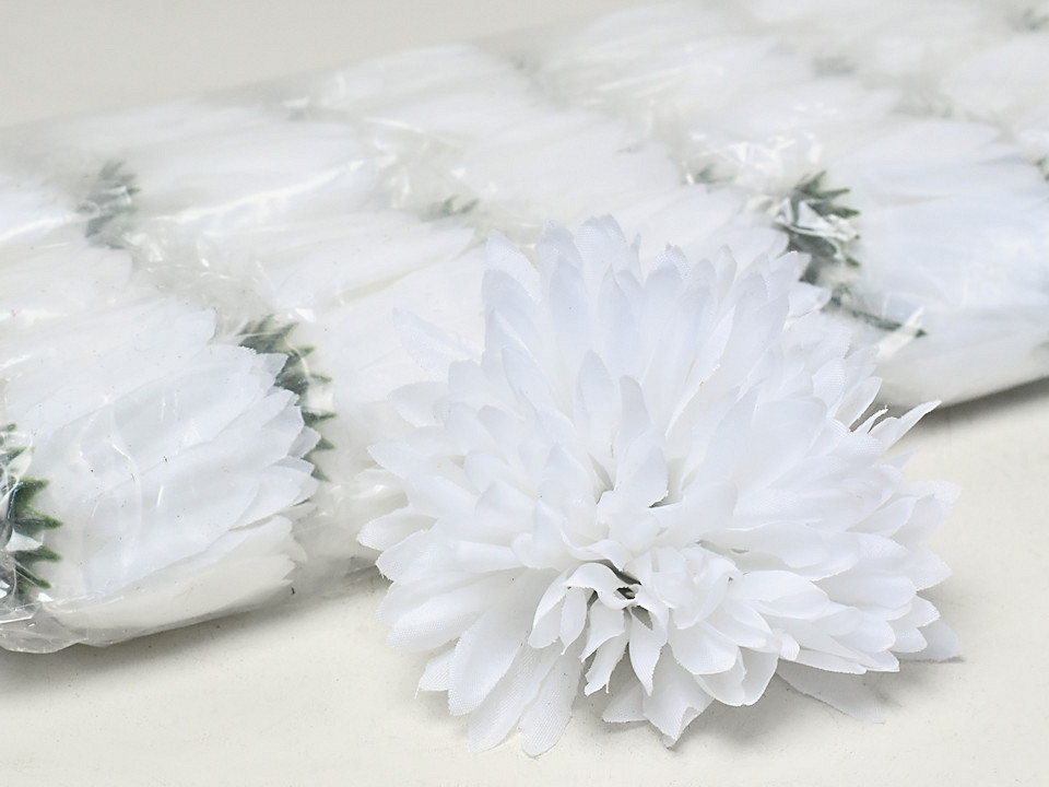 Chrysanthème Blanc Artificielle D12cm