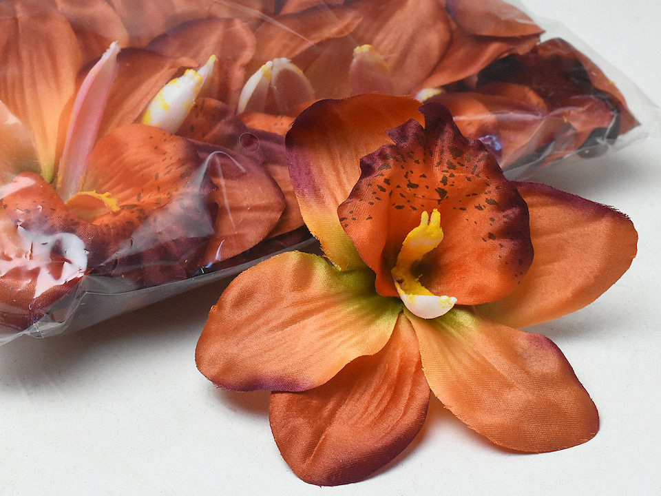 Orchidée Brun Artificielle D13cm