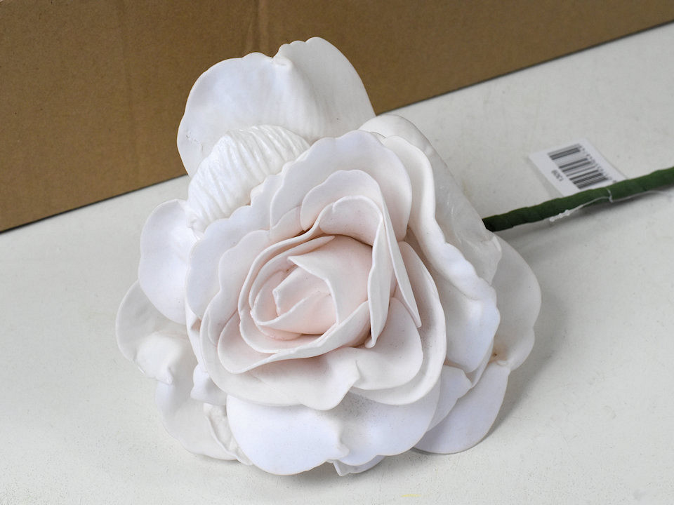 Rose en Mousse XL Rose clair, D 13cm