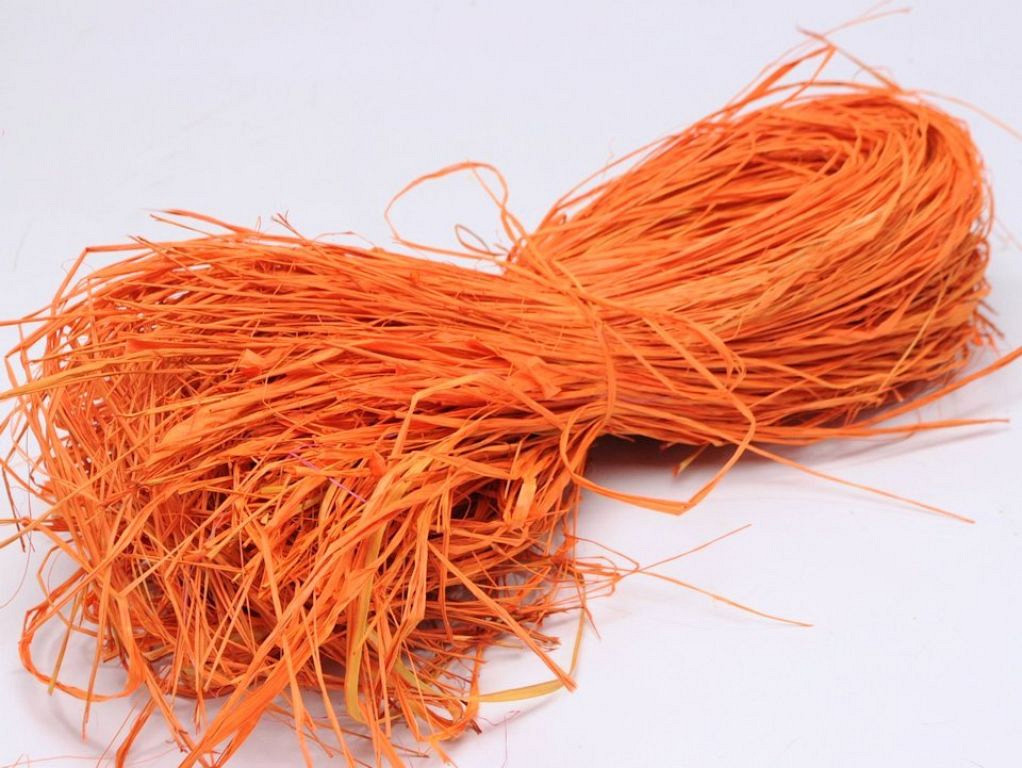 Raffia Oranje 250gr.