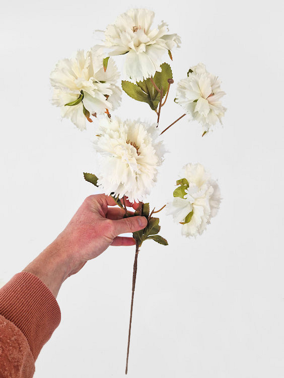 Dianthus Blanc artificielle 72cm