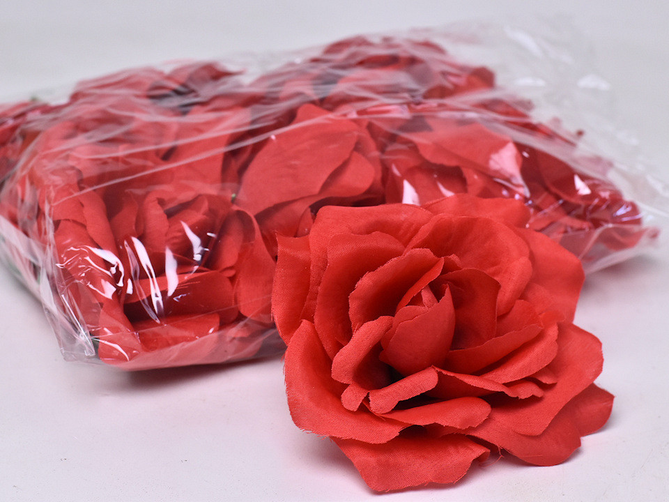 Artificial Rose Red D10cm