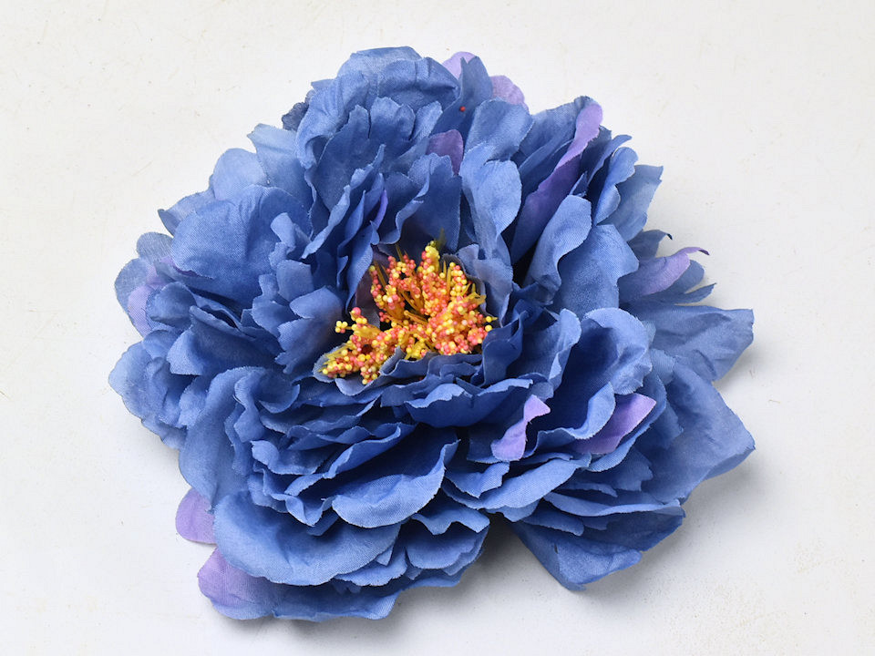 Pivoine Bleu Artificielle D18cm 