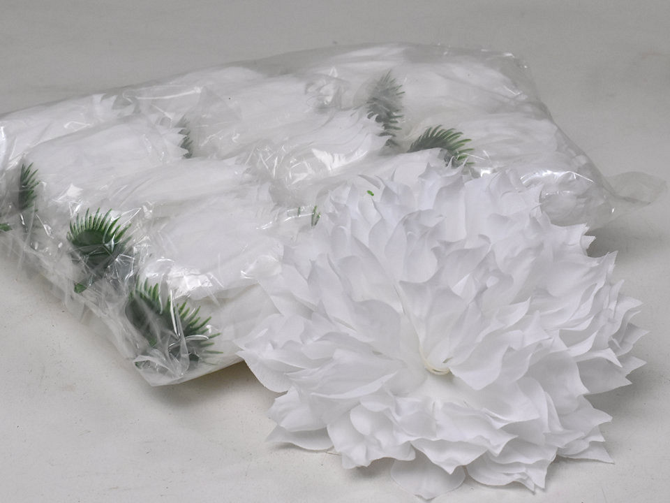 Artificial Dahlia White D16cm