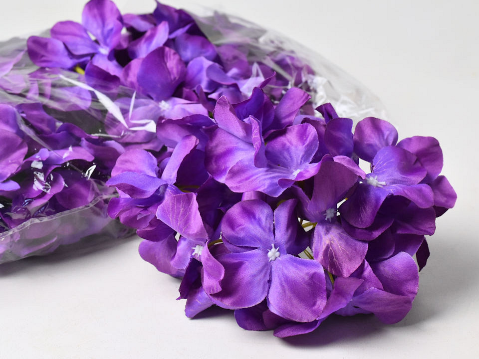 Hydrangea Head Purple D16cm