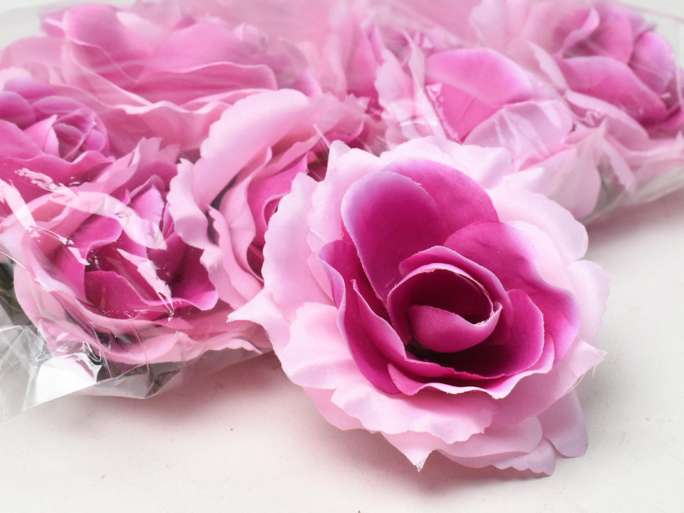 Artificial Rose Pink D11cm