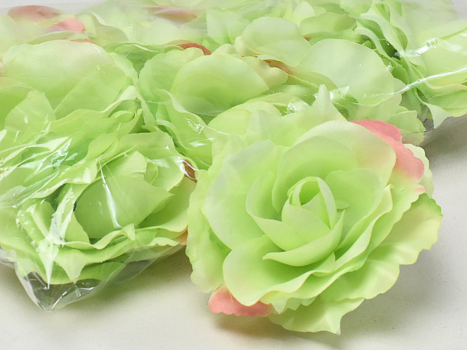 Artificial Rose Green D11cm