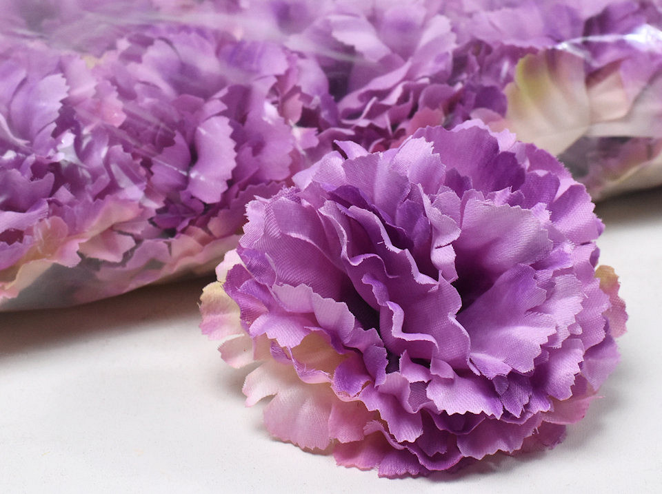 Artificial Carnation Violet D9cm