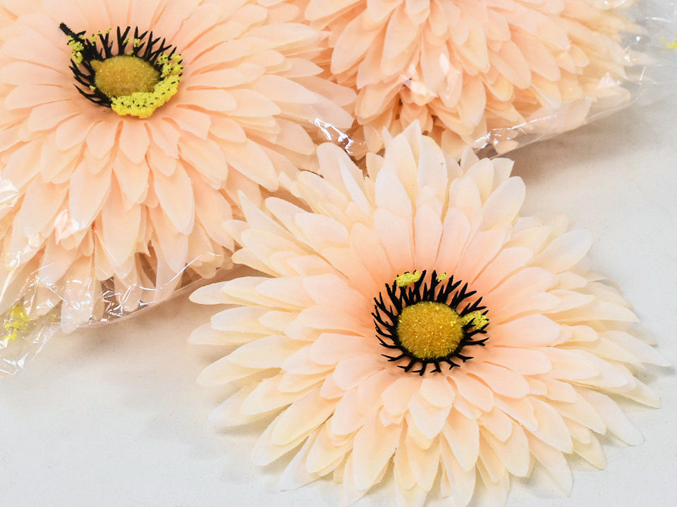 Artificial Gerbera Peach D15cm