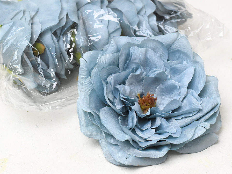 Artificial Peony Blue D13cm 