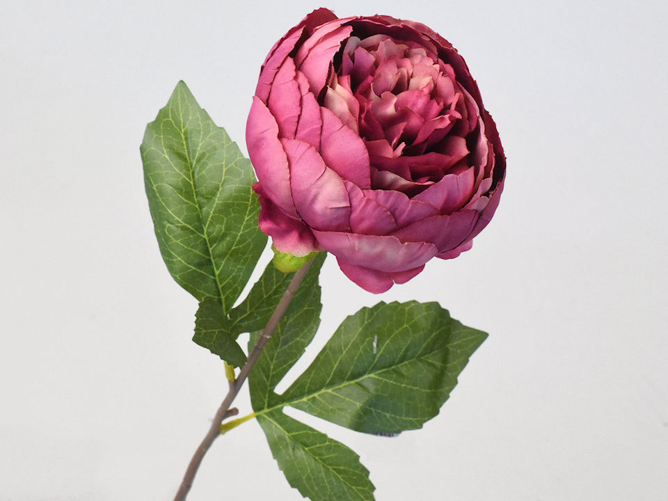 Pivoine artificielle  Rose Foncé 42cm 