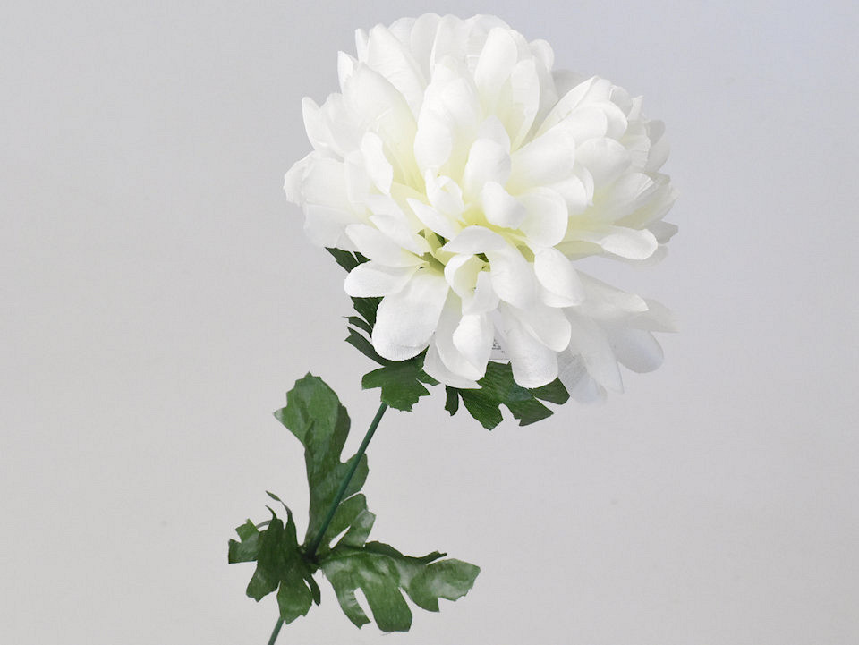 Chrysanthème artificiel Blanc 52cm 