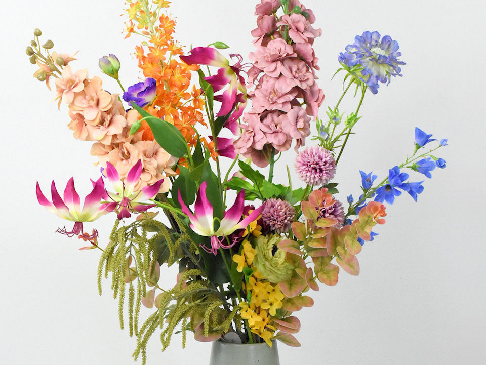Bouquet de fleurs artificielles grand