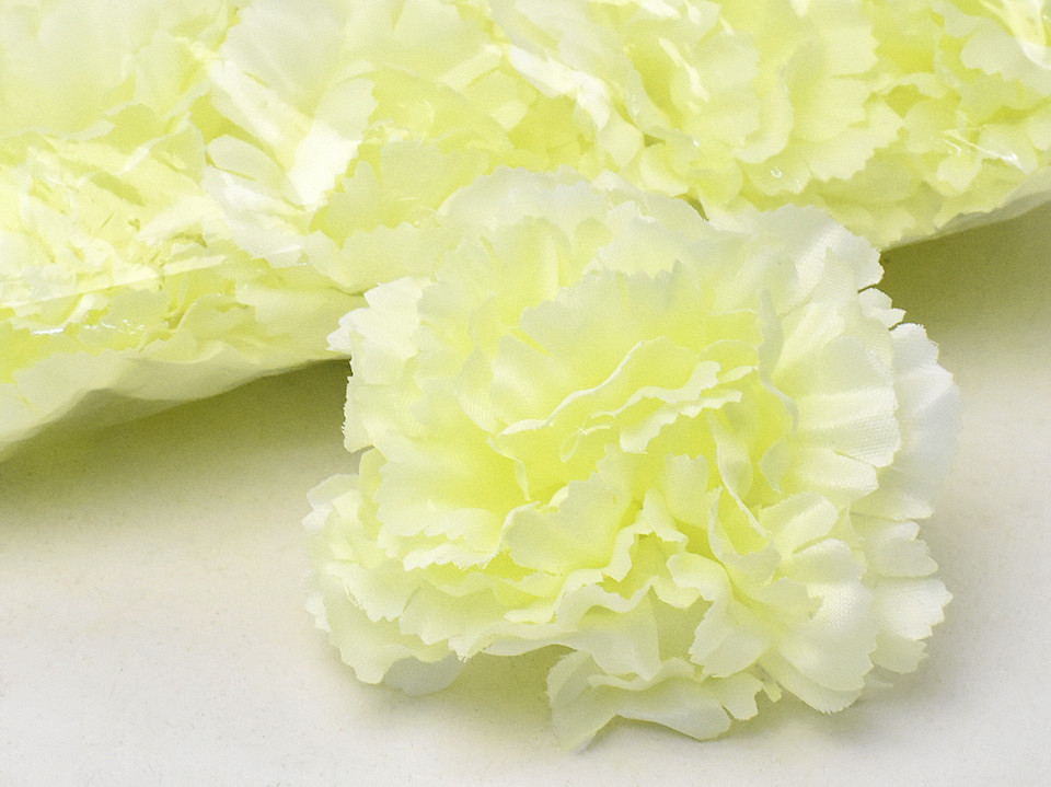 Dianthus Jaune/Crème Artificielle D9cm