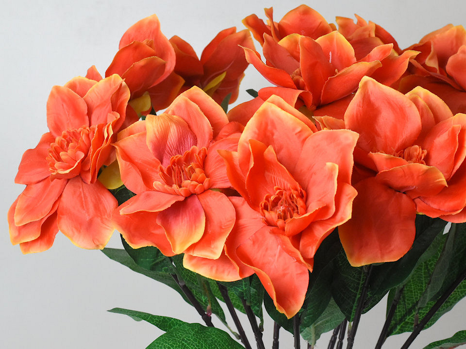 Artificial Magnolia XL Orange 70cm