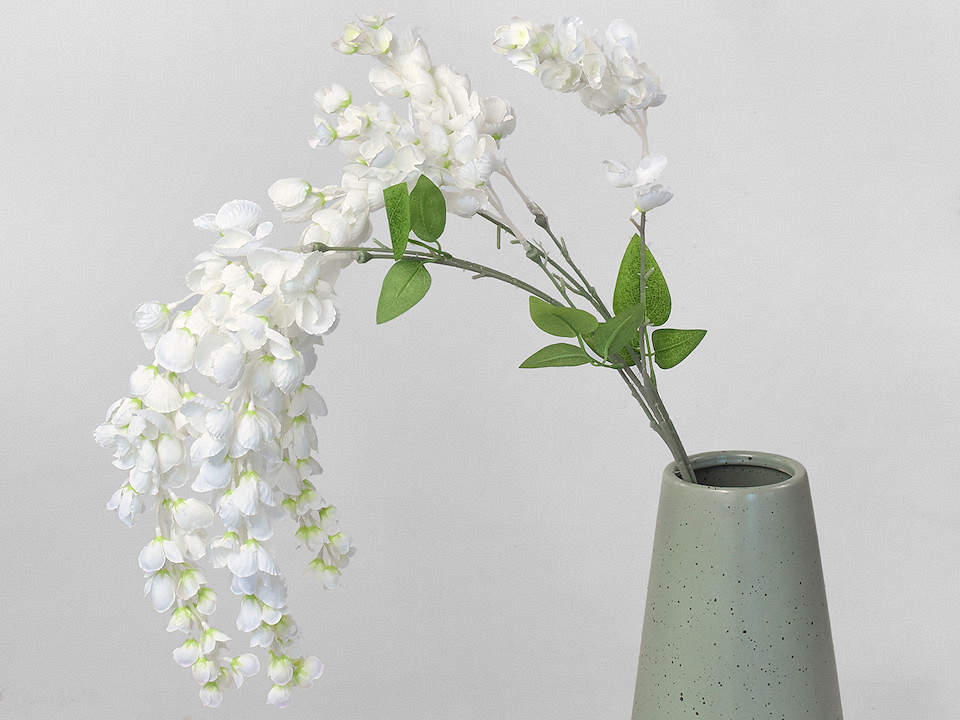 Artificial Wisteria White 100cm 