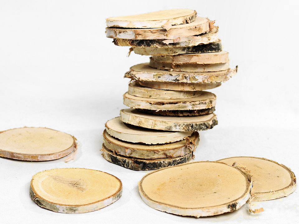 Birch Slices 19pcs