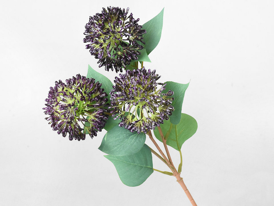 Artificial Allium Violet 42cm