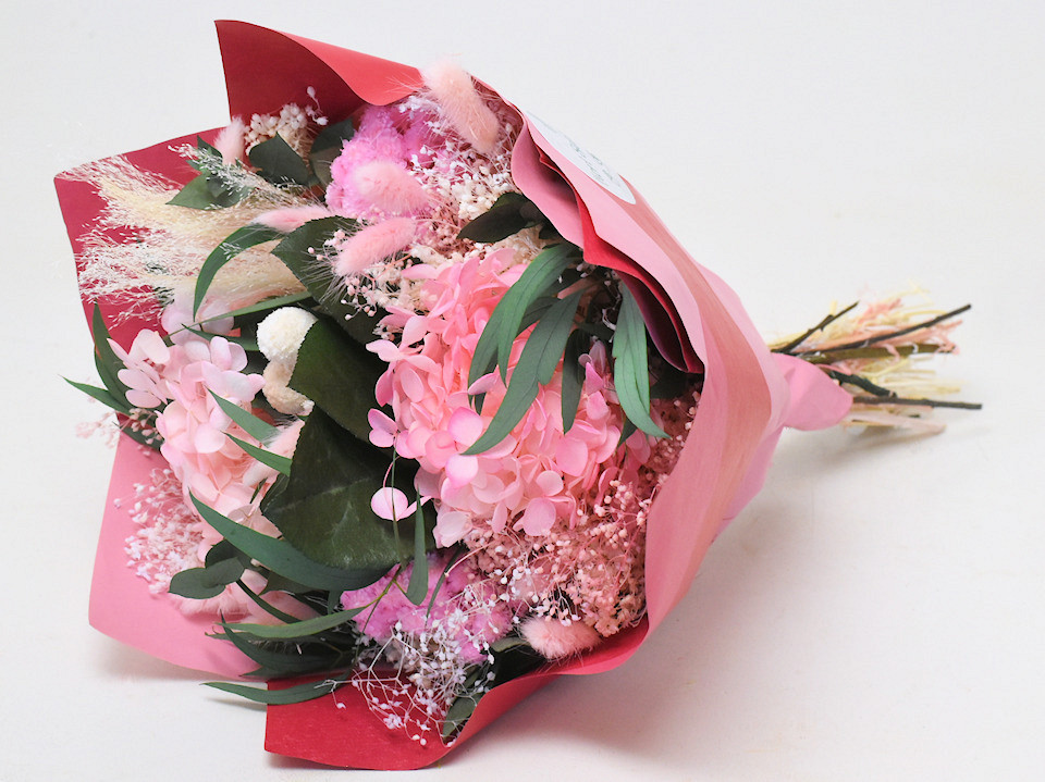 Dried Flower Bouquet Pink 