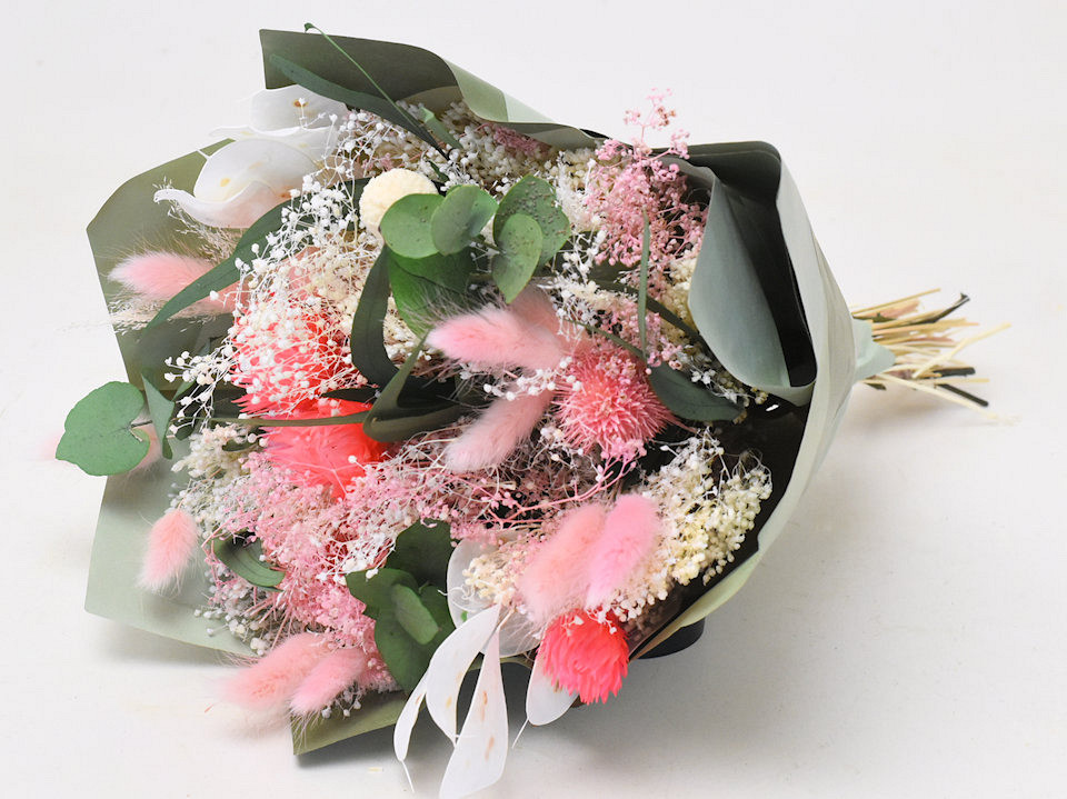 Dried Flower Bouquet Pink 