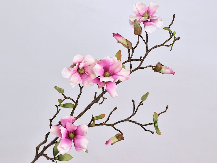 Artificial Magnolia Branch White/Pink 78cm