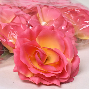 Artificial Rose Pink D11cm 