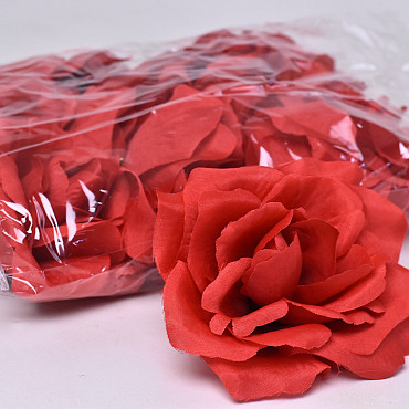 Artificial Rose Red D10cm