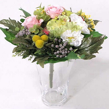 Bouquet Spring White-Pink 22cm