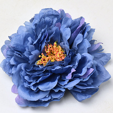 Pivoine Bleu Artificielle D18cm 