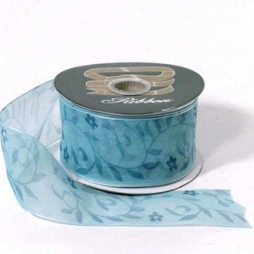 Organza Lint blauw J1 37mm 25m