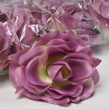 Artificial Rose Purple/Yellow D11cm