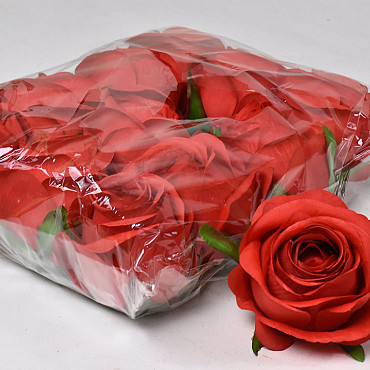 Artificial Rose Red D9cm