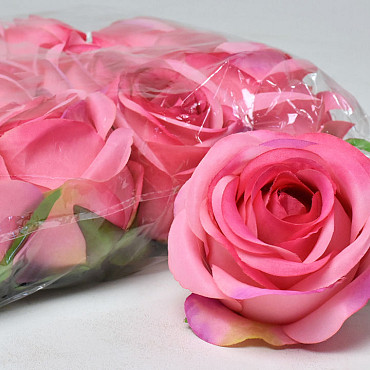 Artificial Rose Dark Pink D9cm