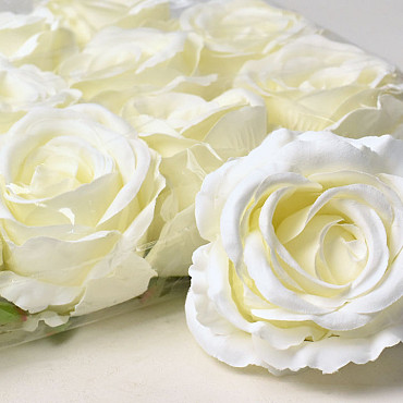 Artificial Rose Cream D10cm