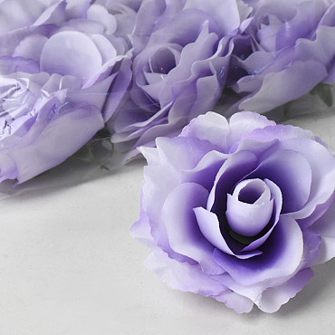 Artificial Rose Light Lilac D11cm