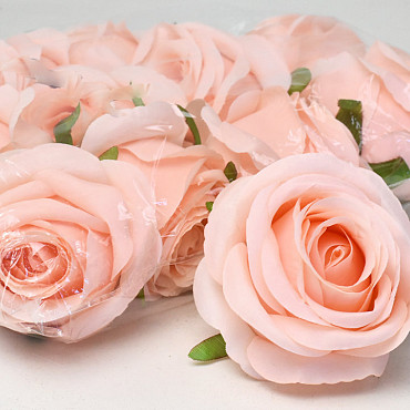 Artificial Rose Light Pink D9cm