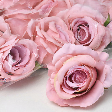 Artificial Rose Soft Pink D10cm