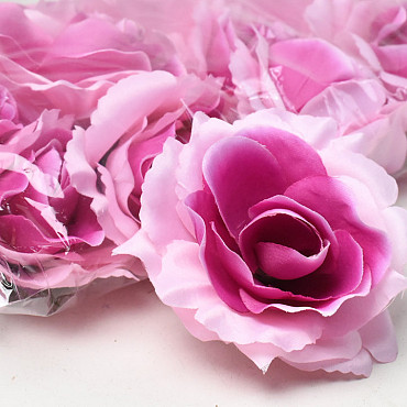 Artificial Rose Pink D11cm