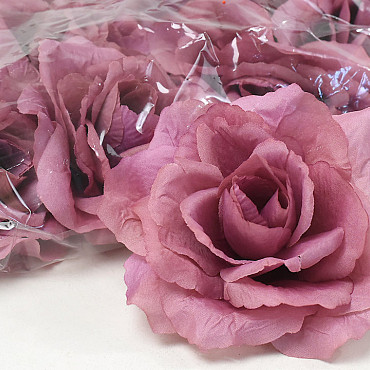 Artificial Rose Mauve D10cm 