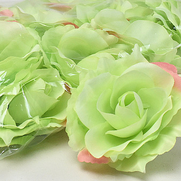 Artificial Rose Green D11cm