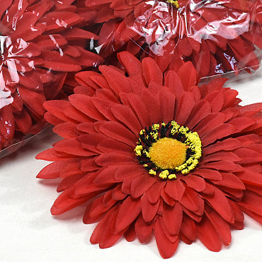 Künstliche Gerbera Rot D15cm