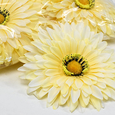 Artificial Gerbera Yellow D15cm