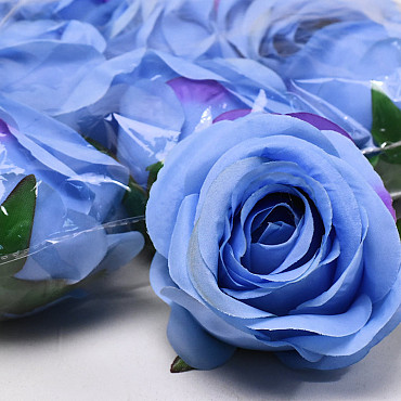 Artificial Rose Blue D9cm